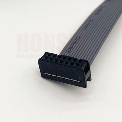 Elektronik Düz Kablo 2.54mm Pitch IDC Düz Kurdele Kablo Bağlayıcısı Özel Renk