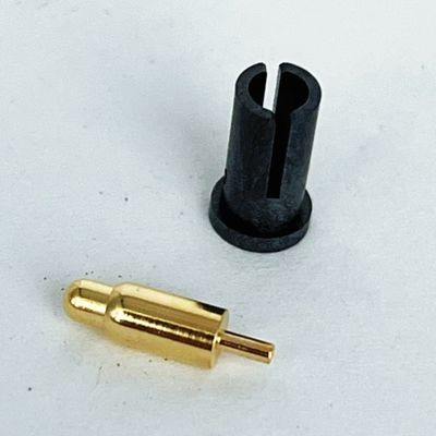 Dia 2.8mm Erkek Pogo Pin Bağlantısı Uzunluğu 10.2mm Dip Tipi Baharlı Yüklü Pogo Pinleri