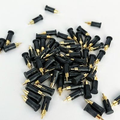 Dia 2.8mm Erkek Pogo Pin Bağlantısı Uzunluğu 10.2mm Dip Tipi Baharlı Yüklü Pogo Pinleri