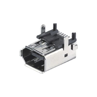 SM-6P Erkek CN3 Sunucu I / O Bağlantısı IEEE 1394 Kadın Bağlantısı Lehim Tipi