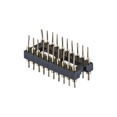 İşlenmiş Yuvarlak Pin Başlığı SMT Tipi PCB H3.0mm 6 Pin - 64 Pin IC Soket