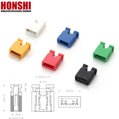 Otomobil Mini Jumper Bağlantı Kurulu Kurul Kadın Soket 1.27mm 2mm 2.54mm Pitch Siyah Kırmızı Sarı Ni Plating ile