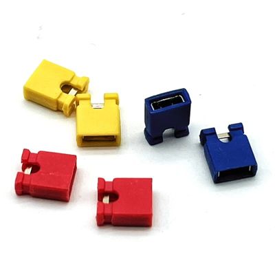 Otomobil Mini Jumper Bağlantı Kurulu Kurul Kadın Soket 1.27mm 2mm 2.54mm Pitch Siyah Kırmızı Sarı Ni Plating ile