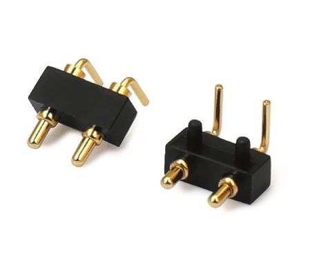 3.0mm 2pin Erkek Pogopin Tek Satır Sağ Köşeli Dip Pogo Pin Su geçirmez Bağlantısı