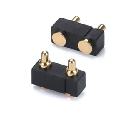 3.0mm 2pin Erkek Pogopin Tek Satır Sağ Köşeli Dip Pogo Pin Su geçirmez Bağlantısı