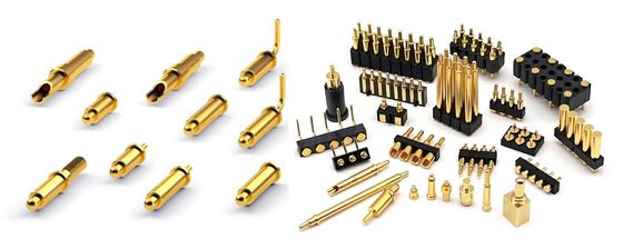 2.54mm Pitch Kadın 6 Pin PCB Bağlayıcısı Bahar yüklü Pogo Pin Bağlayıcısı Smt Tipi