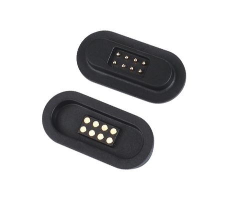 Yüksek Akım Manyetik Pogo Pin Bağlantısı 1A 2A 3A 5A 10A Bahar yüklü