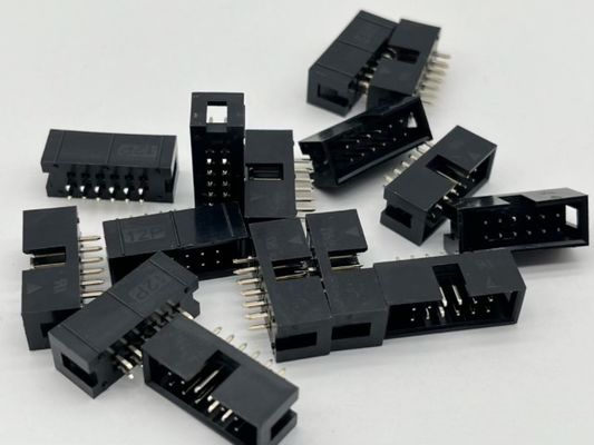 Sağ açılı kutu başlığı bağlantısı DIP PCB DC3 12 Pin Başlıkları 2.54mm Pitch
