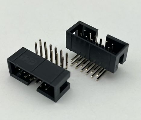 Sağ açılı kutu başlığı bağlantısı DIP PCB DC3 12 Pin Başlıkları 2.54mm Pitch