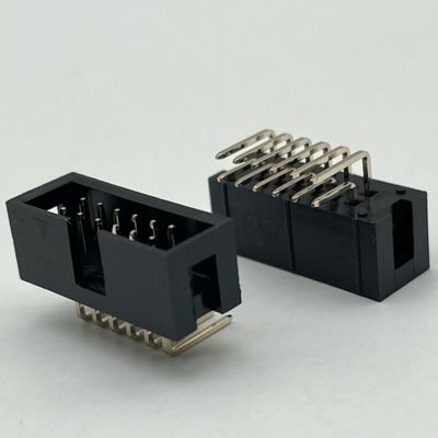 Sağ açılı kutu başlığı bağlantısı DIP PCB DC3 12 Pin Başlıkları 2.54mm Pitch
