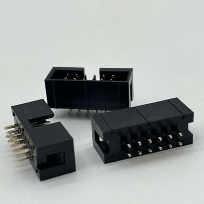 2.54mm düz kutu başlığı bağlantısı 12 Pin IDC kutu başlığı 2x6p