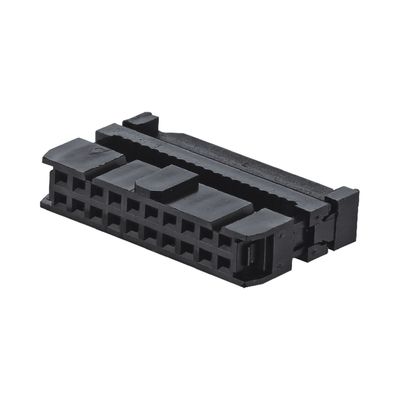 8 Pin - 24 Pin Tek Satırlı IDC Bağlantısı 2.54mm Pitch Siyah Kadın FC Soket