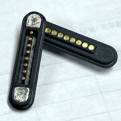 8 Pin Manyetik Bağlantı Erkek Kadın Pogo Pin Bağlantısı PCB Tahta için