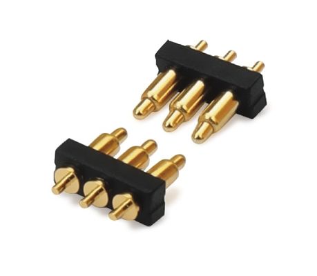 Özel 2.54mm Dip Tipi 3pin H1.5mm Pogo Pin konektörü