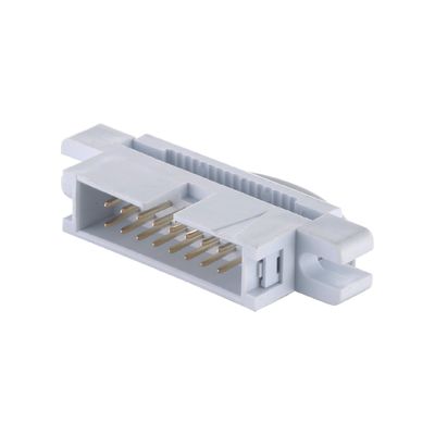 Altın Teneke Kaplama 2.54mm Kutusu Başlığı PBT Bakır 6P - 64P IDC Tahta Kablo Bağlantısı
