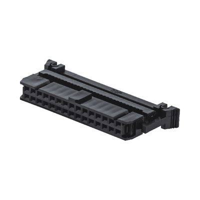2.0mm Pitch IDC PCB Connector 6 - 64 Pin Siyah Kadın Soket Düz Kablo FC Soket