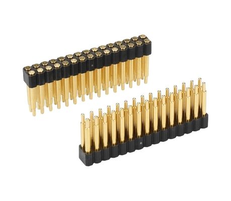 3.0mm pitch 3pin Altın kaplama SMT Tipi Otomobil Bakır Pogo Pin PCB için konektör