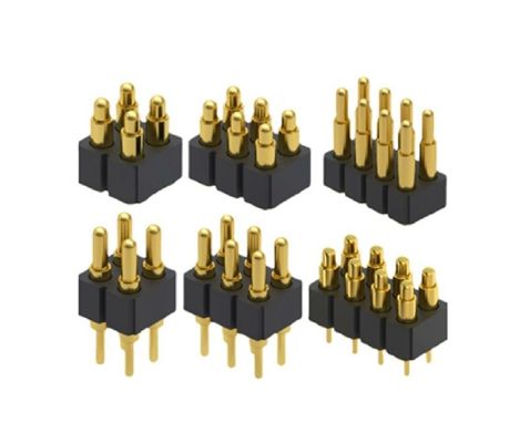 3.0mm pitch 3pin Altın kaplama SMT Tipi Otomobil Bakır Pogo Pin PCB için konektör