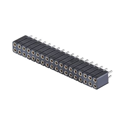PCB Bağlantısı İşlenmiş Kadın Başlık 2.54mm H7.0mm Sağ Köşeli Çift Satır 2-80Pin