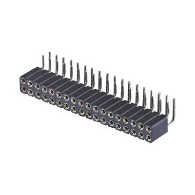Altın Kaplama İşlenmiş Pin Başlığı 2.54mm SMT SMD Çift Satır Sağ Köşeli PCB Bağlayıcısı