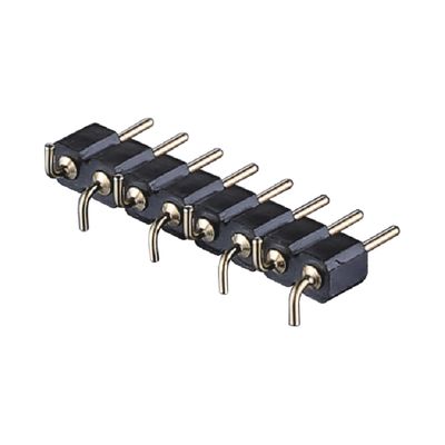 Altın Kaplama İşlenmiş Pin Başlığı 2.54mm SMT SMD Çift Satır Sağ Köşeli PCB Bağlayıcısı