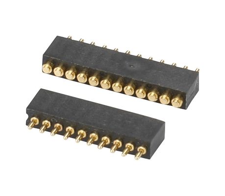1.27mm Pogo Pin Bağlantısı h1.5mm L8.0 Dip Tipi Altın Kaplama Bakır Bağlantısı 10 Pin