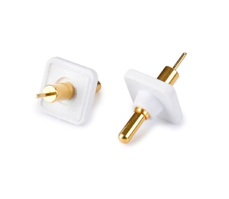 Erkek Solder 9.5mm Pogo Pin Connector Brass 3.2mm Yükseklik Yayla Yüklenmiş Altın Kaplama