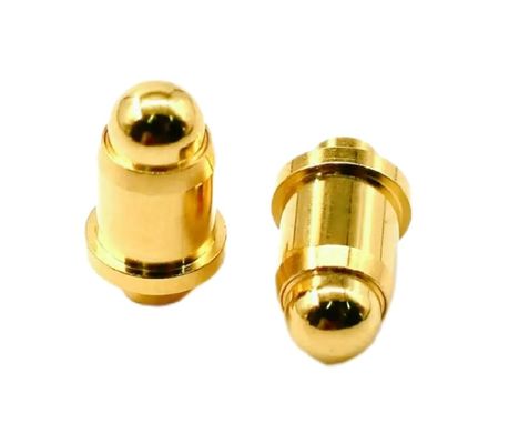 1A Altın kaplama 3-10u Bakır Pogo Pin Bahar yüklü Yükseklik 2.5mm Pin İletişim Dip