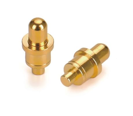 1A Altın kaplama 3-10u Bakır Pogo Pin Bahar yüklü Yükseklik 2.5mm Pin İletişim Dip