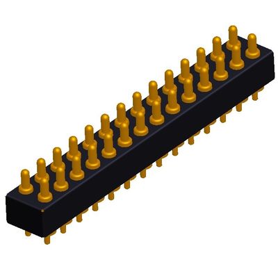 2.54mm H2.5 2x7Pin Pogo Pin Connector Bakır Baharlı Elektronik Düz Dökme PCB