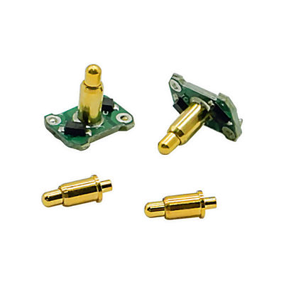 Özel 2.0mm Pitch Brass Pogo Pin 2 sıra 14Pin Bahar yüklü bağlantılar Erkek cinsiyet