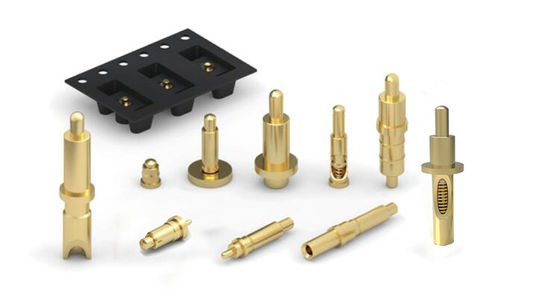 Özel 120g±20% Bahar Gücü DC12V Bakır Pogo Pin Through Hole Connection için