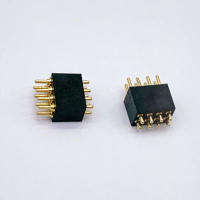 Özel 1.27mm Pitch 8Pin Bahar yüklü POGO Pin Bağlayıcısı ve Kalıcı Bağlantılar
