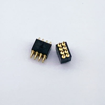 Özel 1.27mm Pitch 8Pin Bahar yüklü POGO Pin Bağlayıcısı ve Kalıcı Bağlantılar