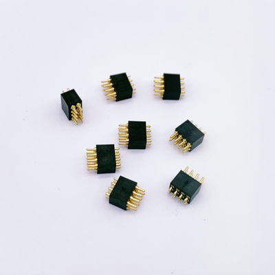 Özel 1.27mm Pitch 8Pin Bahar yüklü POGO Pin Bağlayıcısı ve Kalıcı Bağlantılar