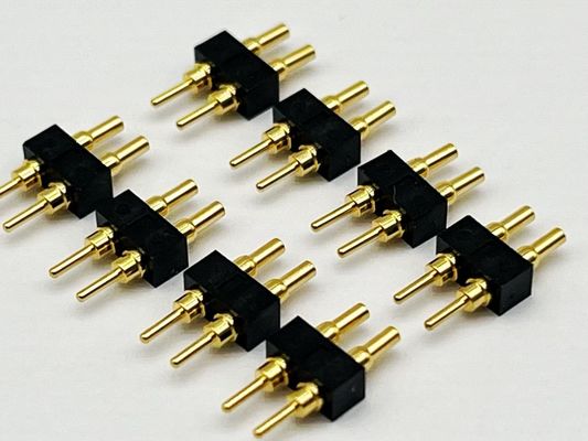 Özel 1.27mm Pitch 8Pin Bahar yüklü POGO Pin Bağlayıcısı ve Kalıcı Bağlantılar