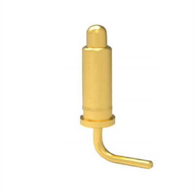 2.54mm pitch 10pin sağ açı erkek tunç yayla yüklü manyetik Pogo Pin konektörü