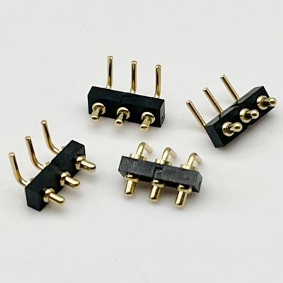 Özel 2.54mm Dip Tipi 3pin H1.5mm Pogo Pin konektörü