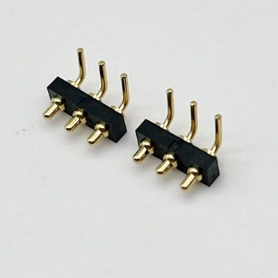 Özel 2.54mm Dip Tipi 3pin H1.5mm Pogo Pin konektörü
