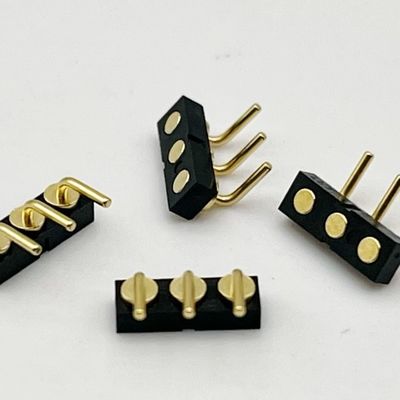 3p 2.54mm Bahar yüklü Kadın Top Plunger Manyetik Pogo Pin Bağlantısı