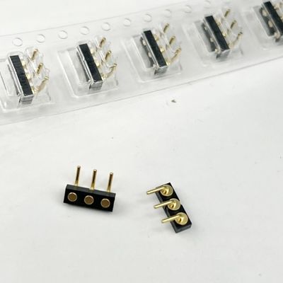 3p 2.54mm Bahar yüklü Kadın Top Plunger Manyetik Pogo Pin Bağlantısı