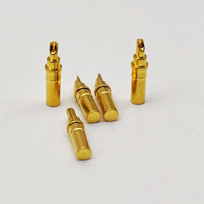 Yüksek Akımlı Pogo Pin Bağlayıcısı DC 12V Baharlı Zenk Alaşımı Konaklama Malzemesi