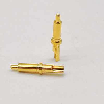 Yüksek Akımlı Pogo Pin Bağlayıcısı DC 12V Baharlı Zenk Alaşımı Konaklama Malzemesi