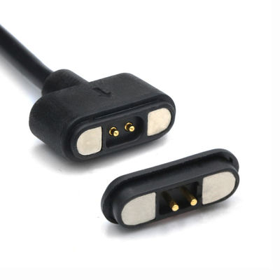 IP67 Su geçirmez PCB Kadın Pogo Pin Bağlantısı Altın Flash Plating ve 50mohm Max temas direnci ile manyetik kablo