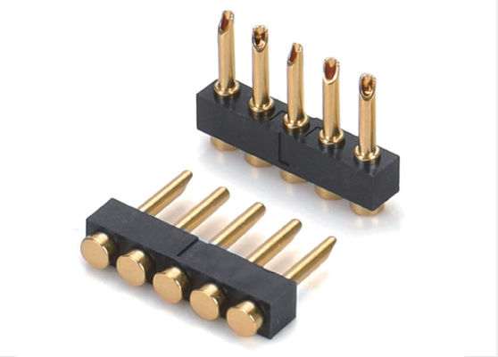 2.54mm Pitch Pogo Pin Connector Solder Tipi Kadın Pogo Pin 1x05P