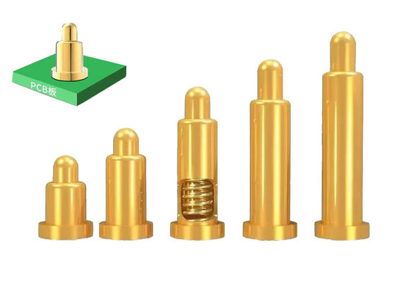 SMT Tip Pogo Pin 2mm Altın Palted SUS304 Baharlı Pogo Pin