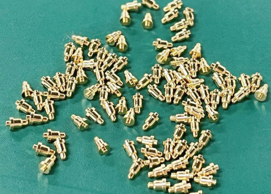 3.00mm Pogo Pin Bağlayıcıları için Altınla kaplanmış Erkek Bahışlı Pin -40 °C-105 °C Sıcaklık aralığı