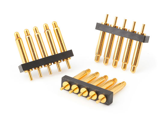 2.54mm 5 pinli Pogo Pin Bağlantısı Dip Tip For Spring Pin Bağlantısı