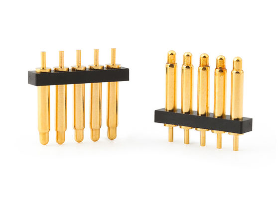 2.54mm 5 pinli Pogo Pin Bağlantısı Dip Tip For Spring Pin Bağlantısı