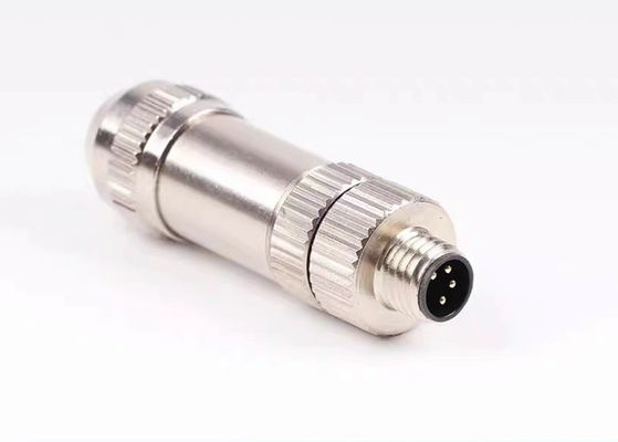 M8 IP67 Dairesel Bağlantı Erkek kalkan fiş 3 4 5 6 8 Pin Montaj Tip Bağlantısı